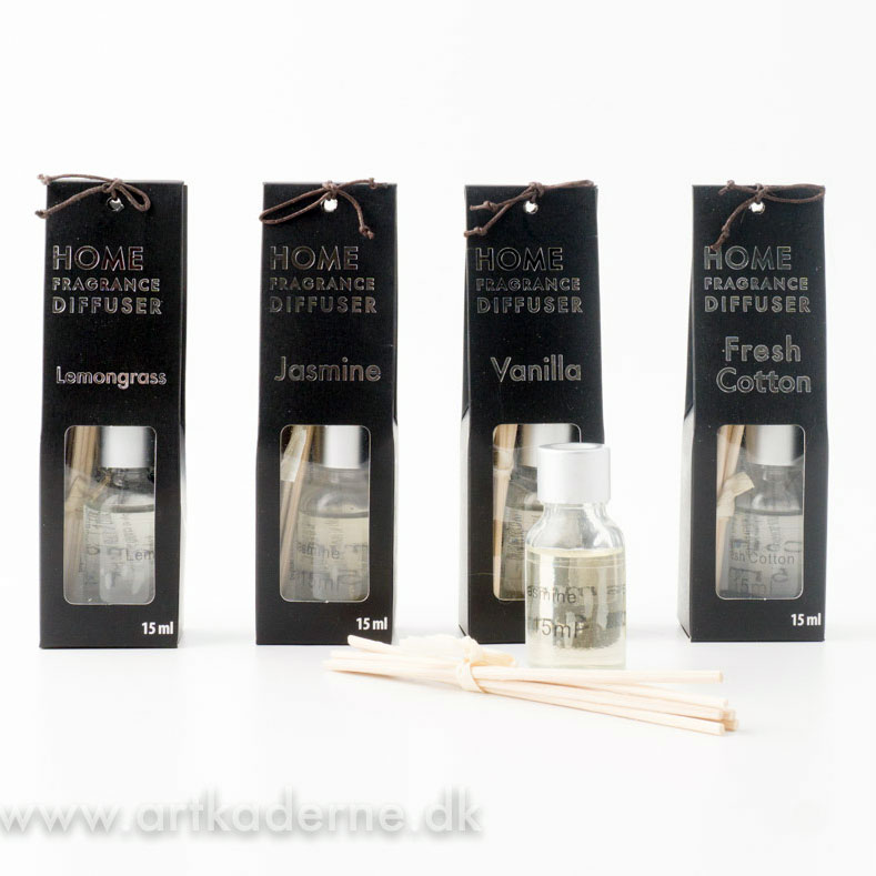 Room diffuser 4 sæt m. duftpinde - UDSOLGT - klik og se flere detaljer på denne vare