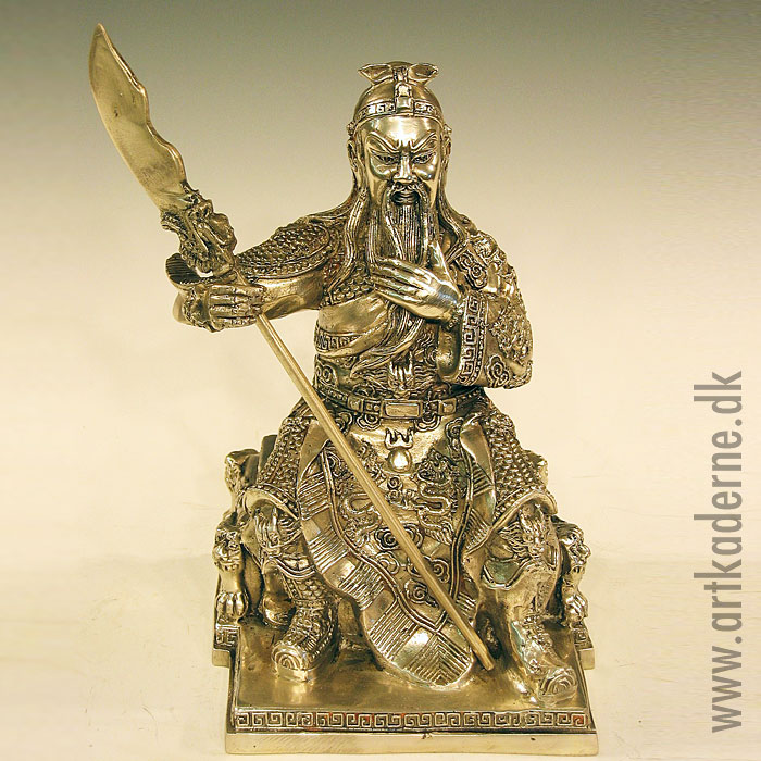 Lord Guan Yo statuette H=22 cm - klik og se flere detaljer på denne vare