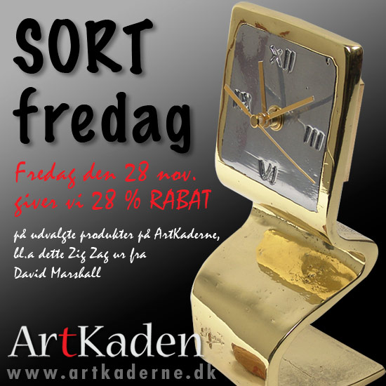 “Sort fredag” - få 28 % rabat på udvalgte produkter, bl.a David Marshall - Klik og se varerne ATK-SortFredag-2015