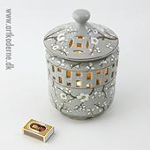 Kinesisk Lampehus i lys porcelæn - klik og se flere detaljer på denne vare
