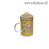 Te krus gult m. dekoration - klik og se flere detaljer på denne vare